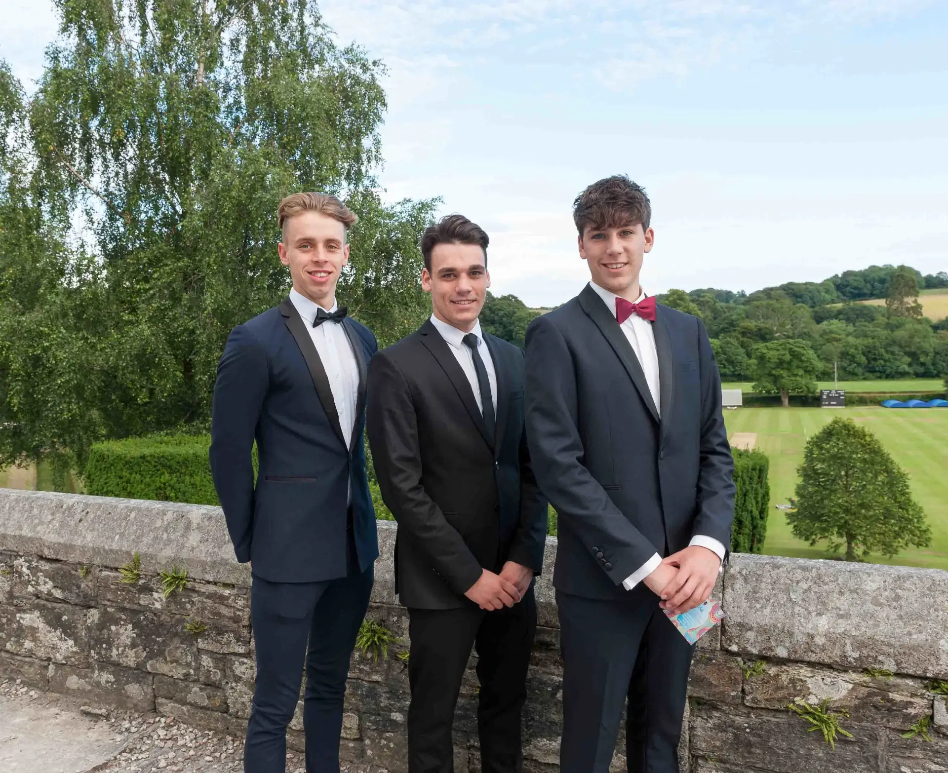 Candid moment during wedding ceremony exchange