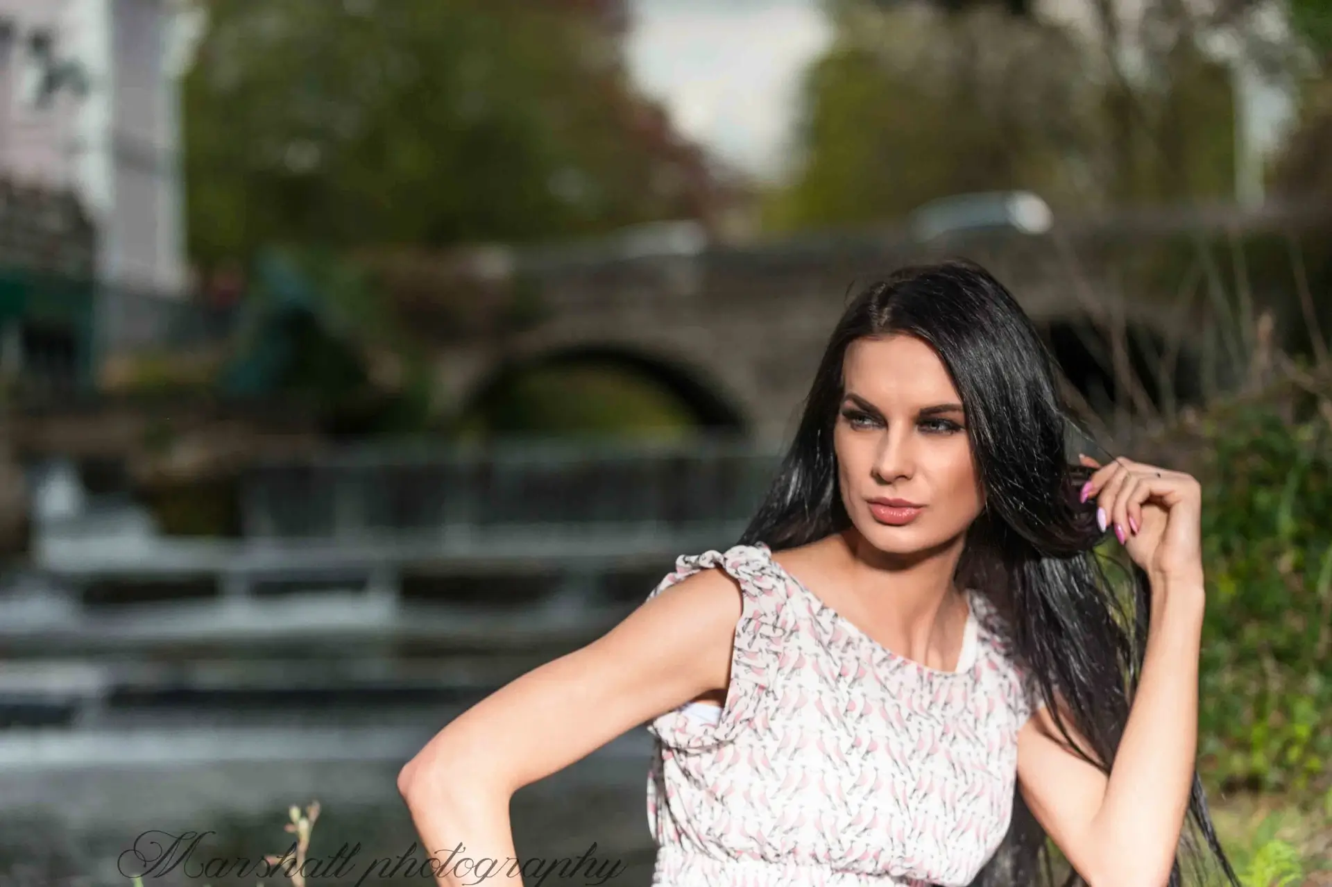 Professional model portrait photography