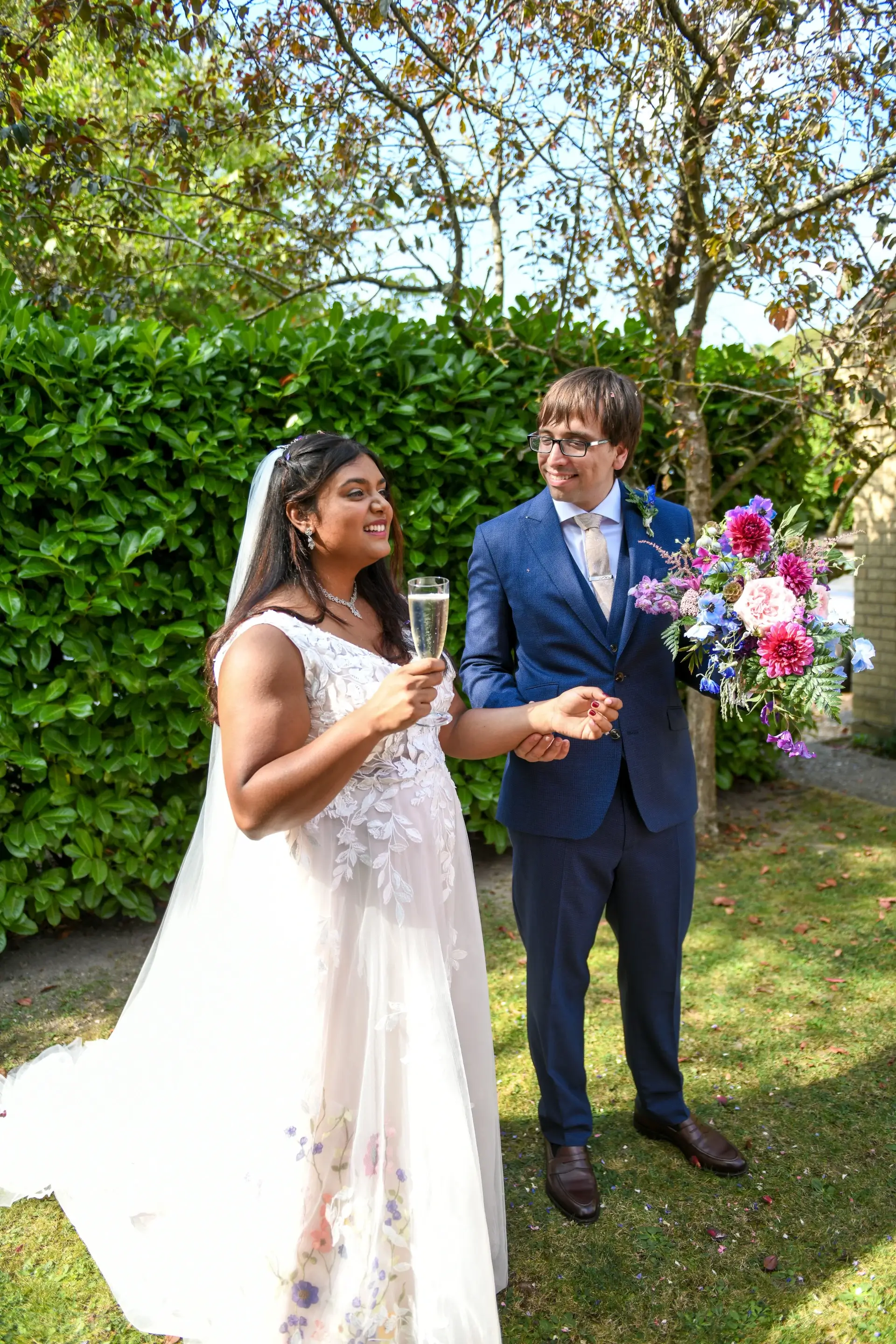 Wedding celebration shot