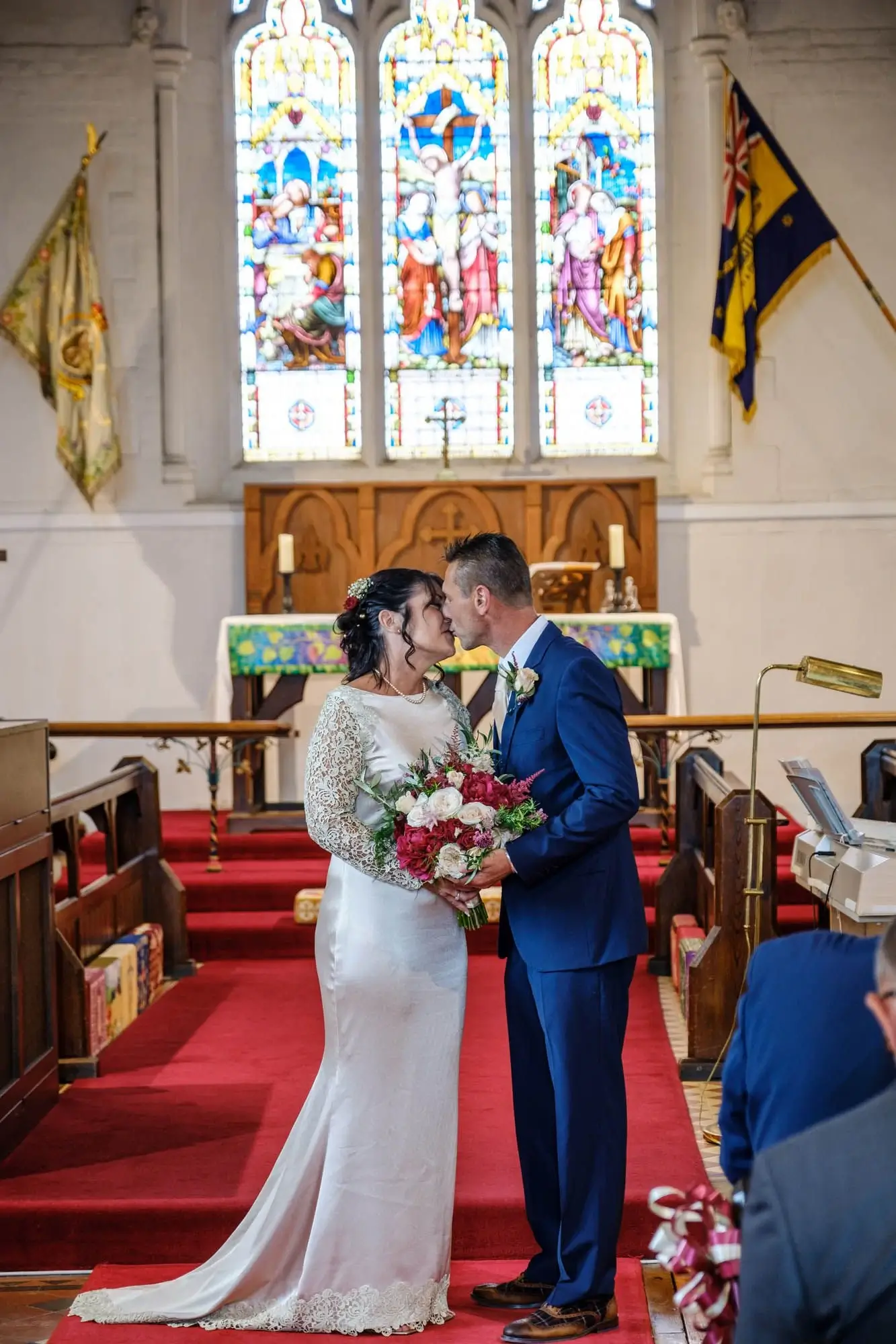Candid wedding moment
